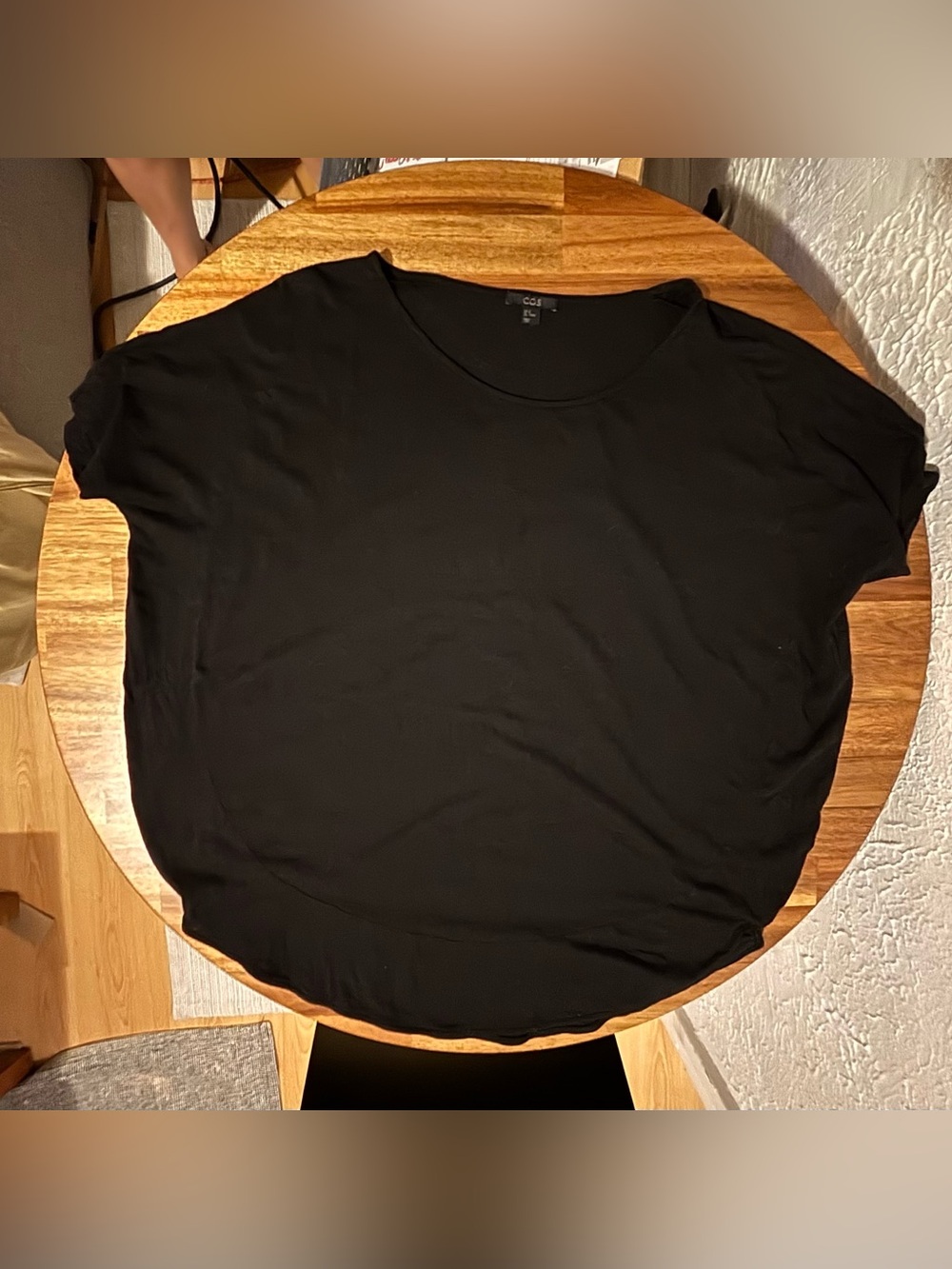 COS Black Short-Sleeve Relaxed Tee